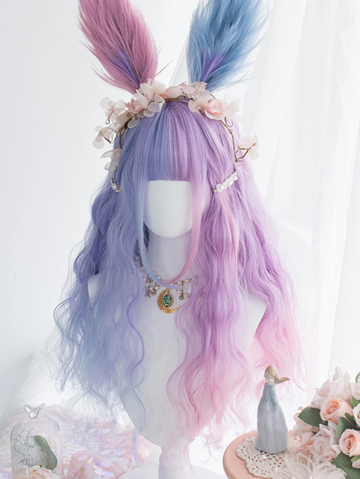 Long Wavy Ombre Cosplay Wig for Lolita and Harajuku Styles