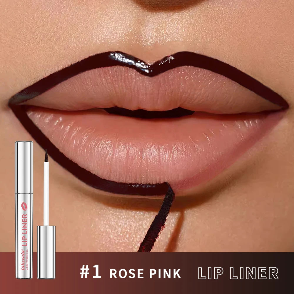 Peel-Off Tattoo Lip Liner for Long-Lasting Waterproof Smudge-Proof Color - 1