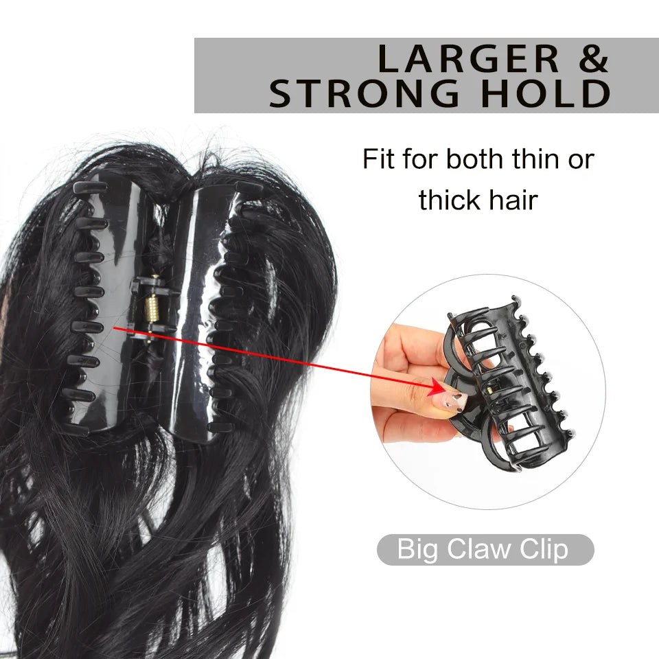 10-Inch Curly Claw Clip Ponytail Extension for Instant Volume - 3