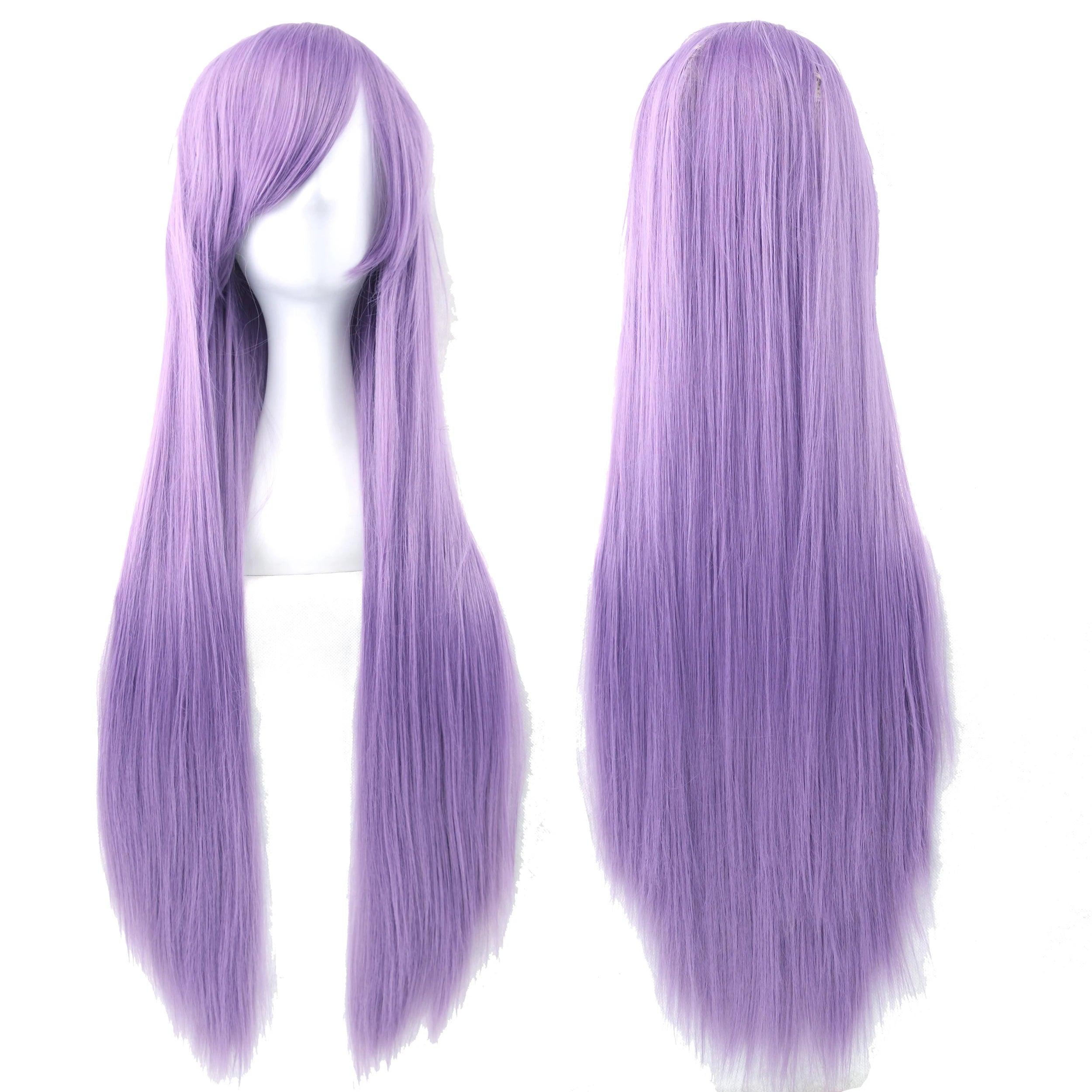 80cm Long Straight Synthetic Wig for Cosplay and Costume Parties - 14
