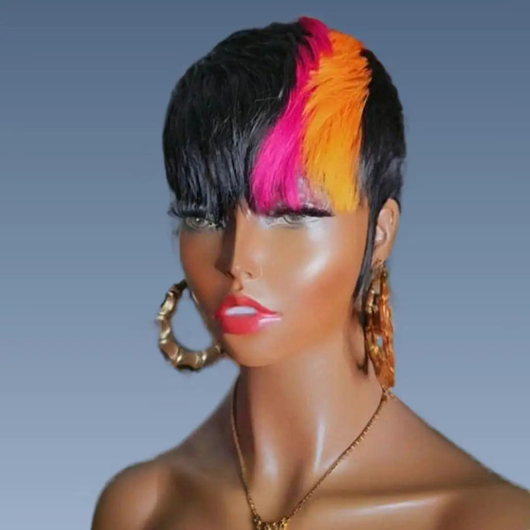 Short Curly Pixie Cut Wig for Daily Wear - 9