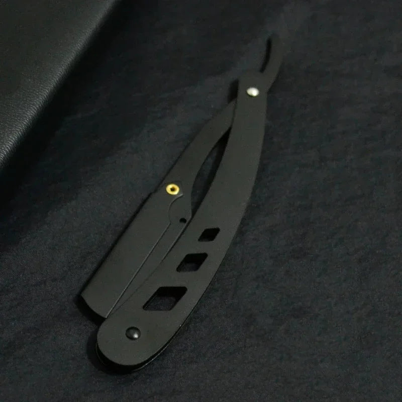 Professional Stainless Steel Folding Straight Razor for Smooth Shaving - 26