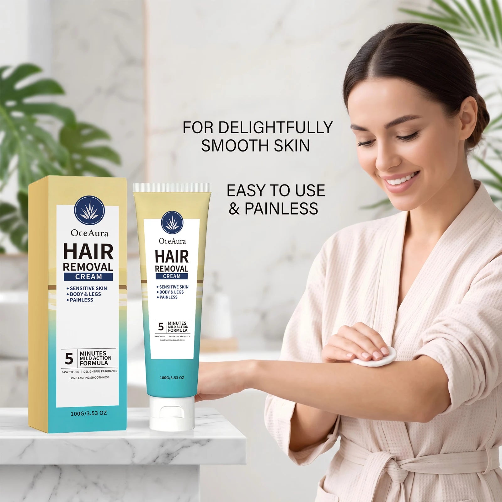 Painless Hair Removal Cream for Full Body and Sensitive Skin - 6