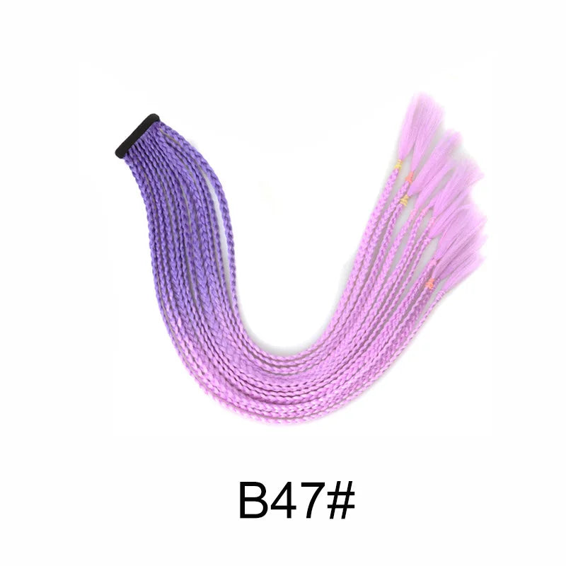24-Inch Long Braided Ponytail Extension with Elastic Band - 20
