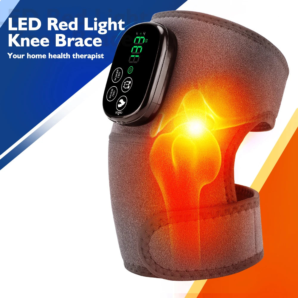 Cordless Heated Knee and Joint Wrap with Adjustable Heat and Red Light - 7