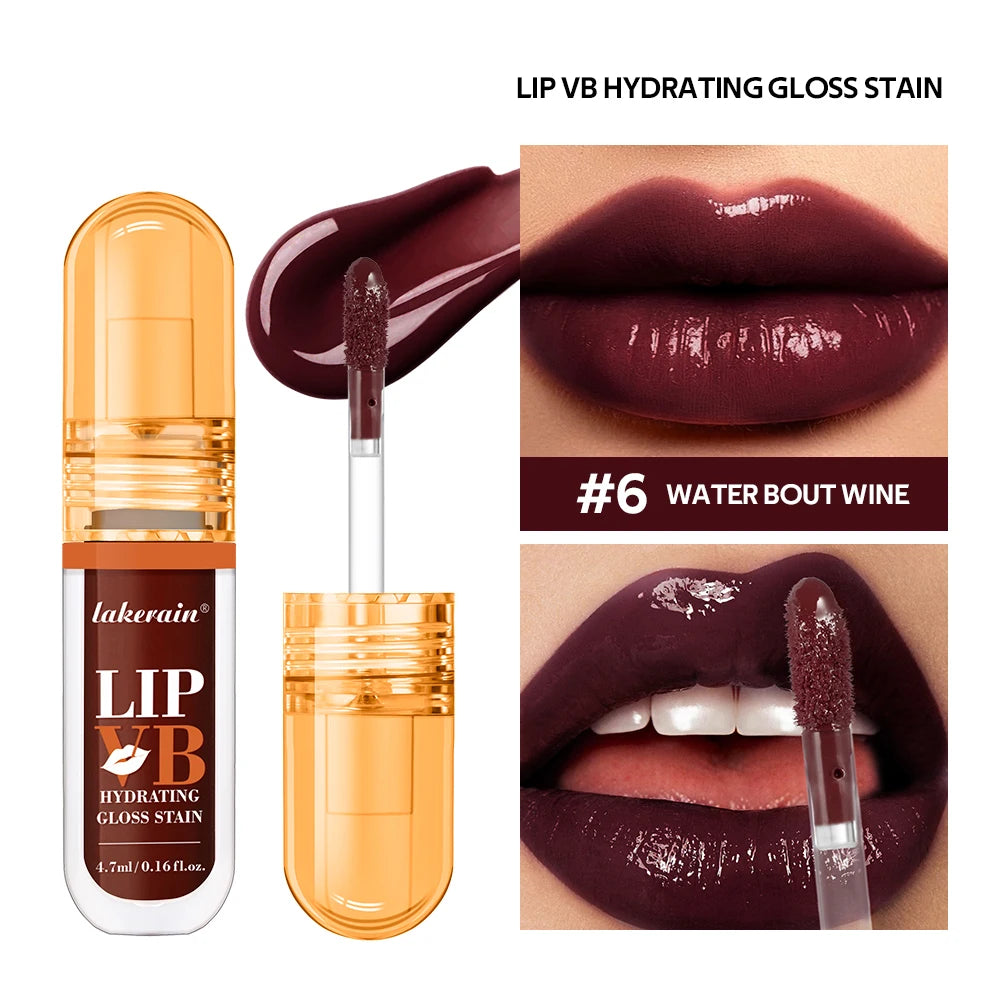 Hydrating Gloss Lip Stain with Vanilla Flavor for Long-Lasting Moisture - 21