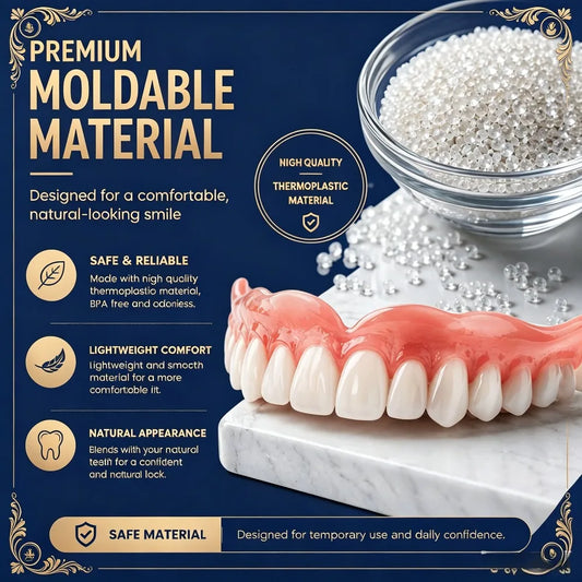 Moldable Thermoplastic Denture Fitting Kit for Natural Smile