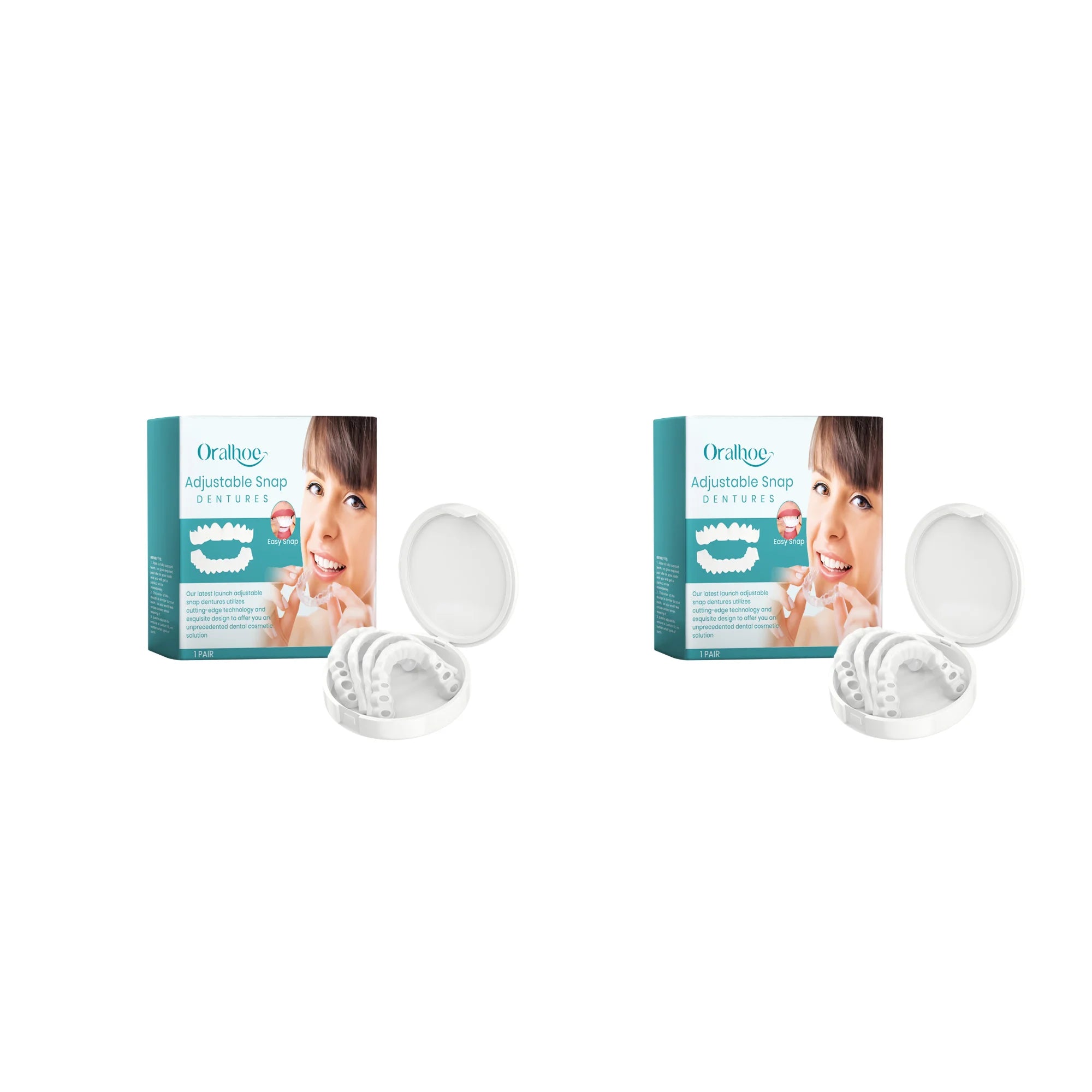 Adjustable Snap-On Dentures for Missing Teeth and Smile Repair - 15