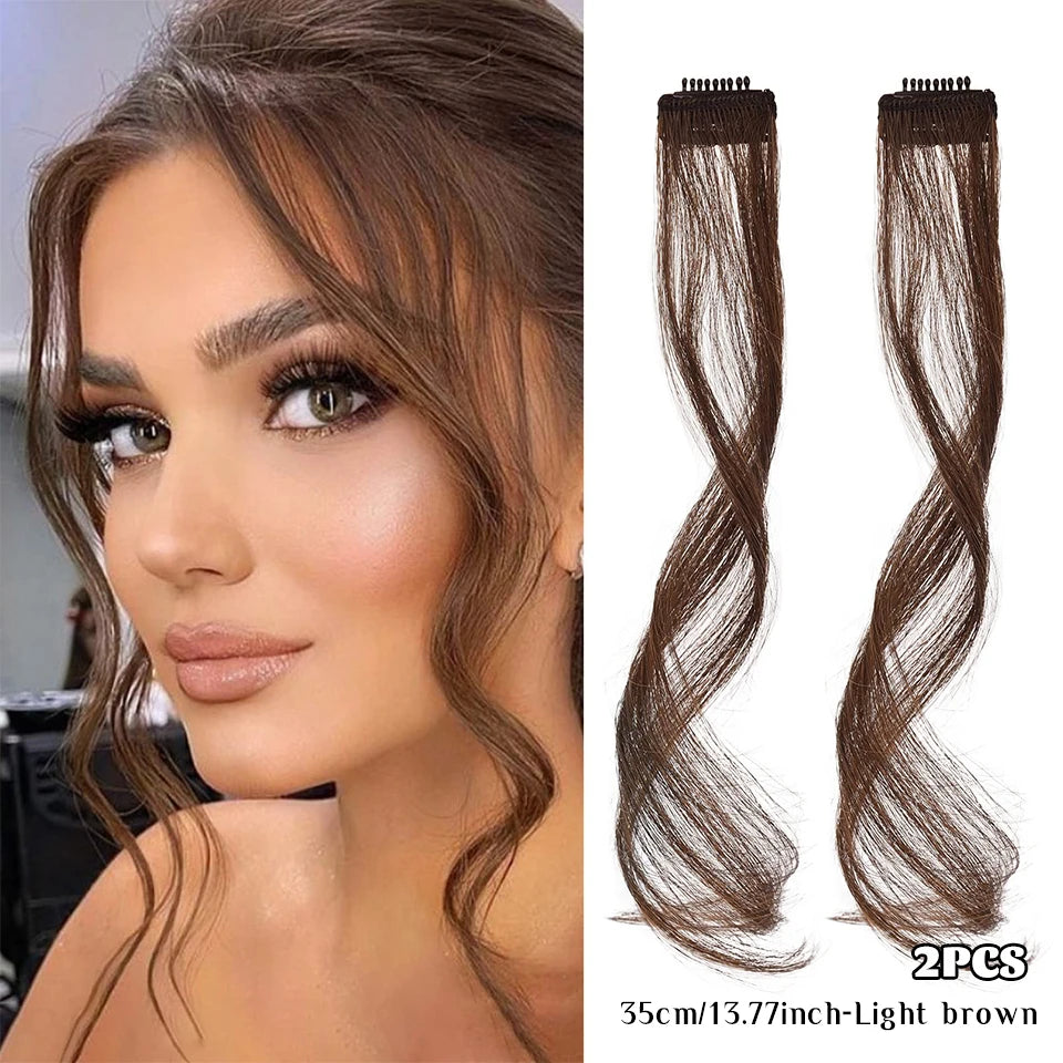 Clip-In Synthetic Hair Side Bangs for Instant Volume - 38