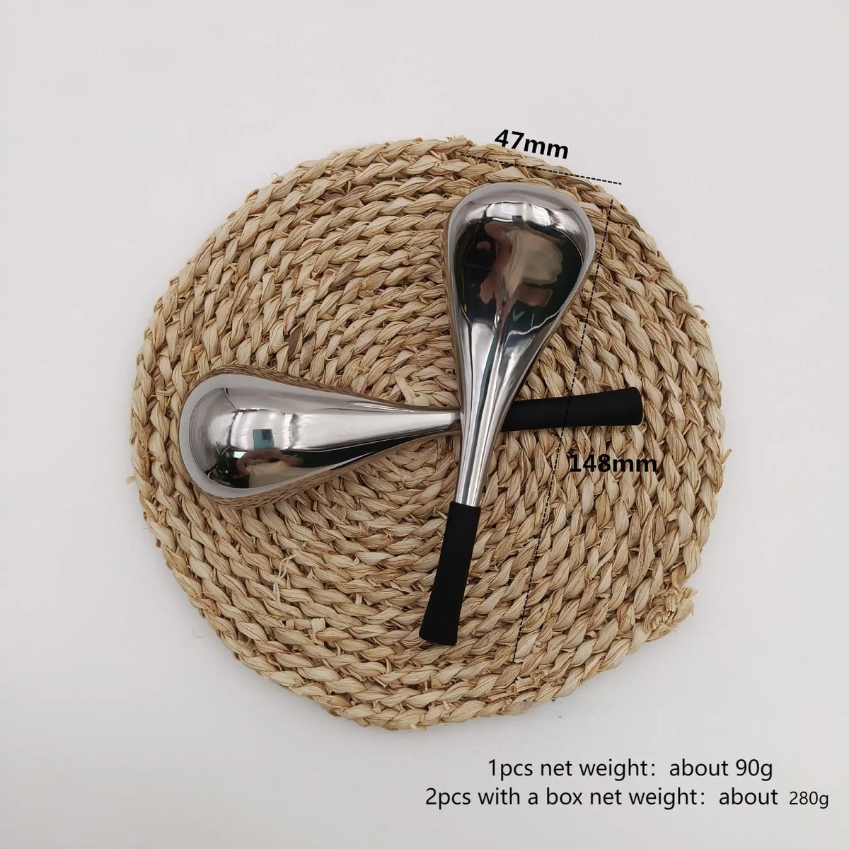 Stainless Steel Cooling Facial Globes for Puffy Eyes and Pore Tightening