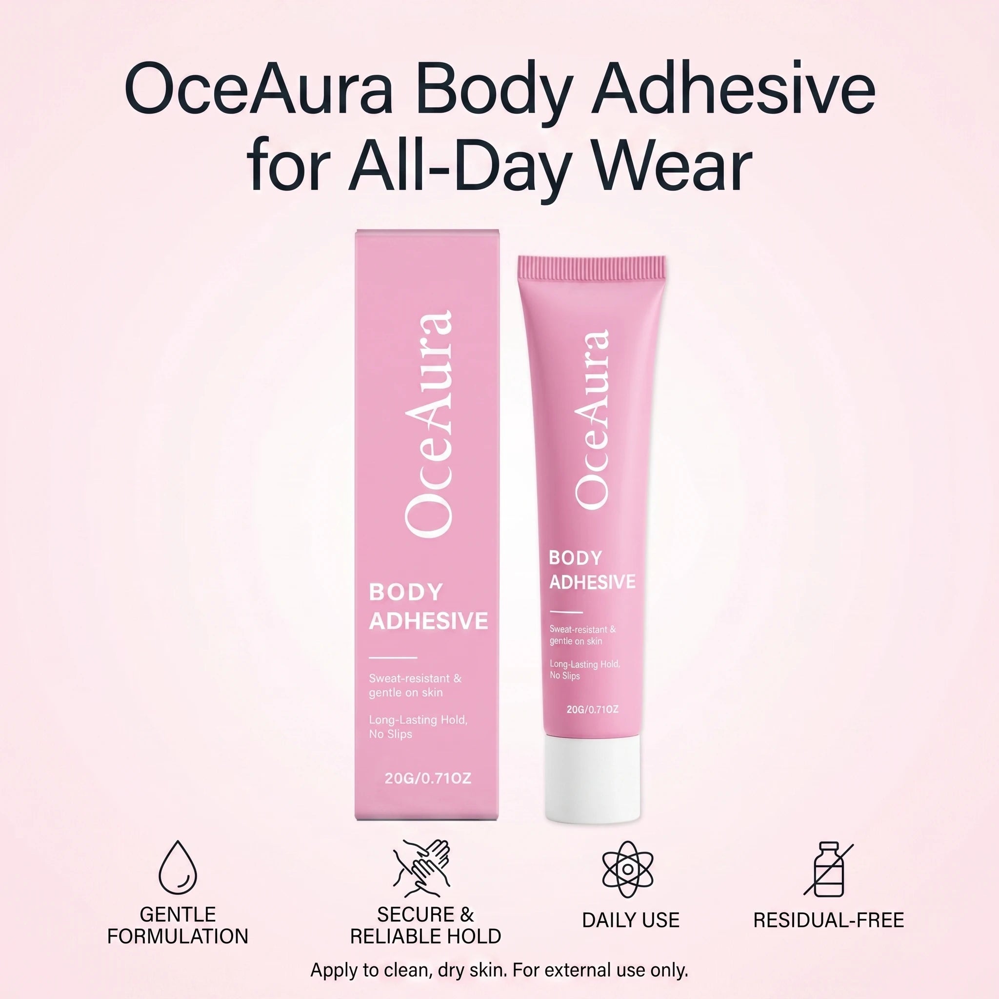 Body Adhesive for Clothing and Skin for Secure All-Day Fashion Hold - 1