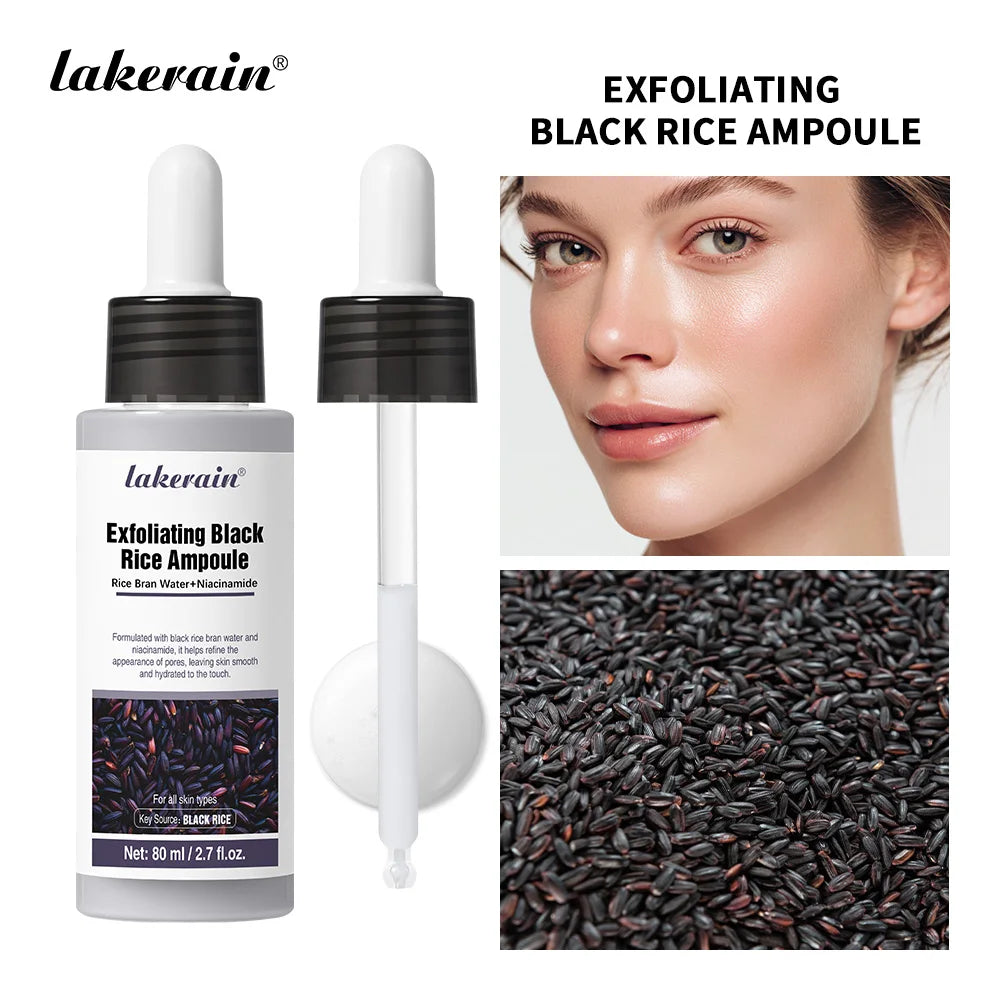 Exfoliating Rice Essence Serum for Deep Pore Cleansing and Skin Brightening