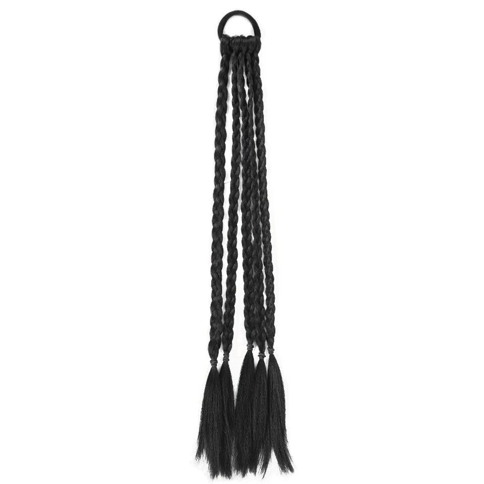 Colorful Synthetic Braided Ponytail Extension for Parties and Events - 12