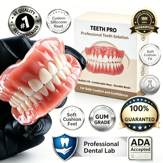 Instant Snap-On Smile Veneers for Natural Looking Upper and Lower Teeth