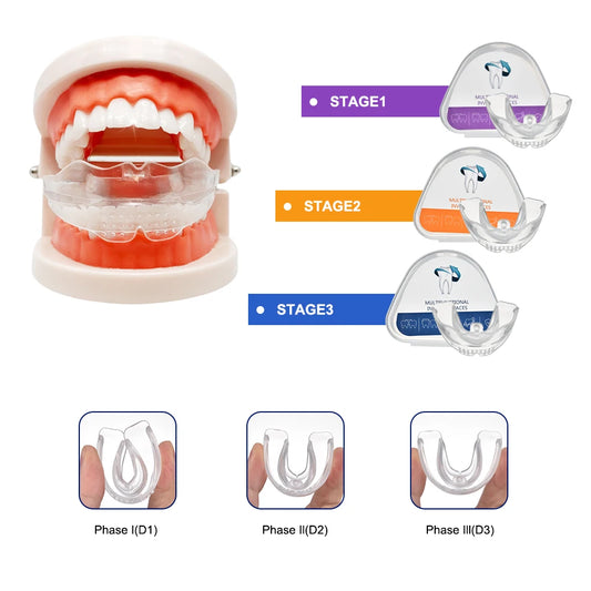 3-Stage Orthodontic Teeth Alignment Trainer for Adult Dental Correction