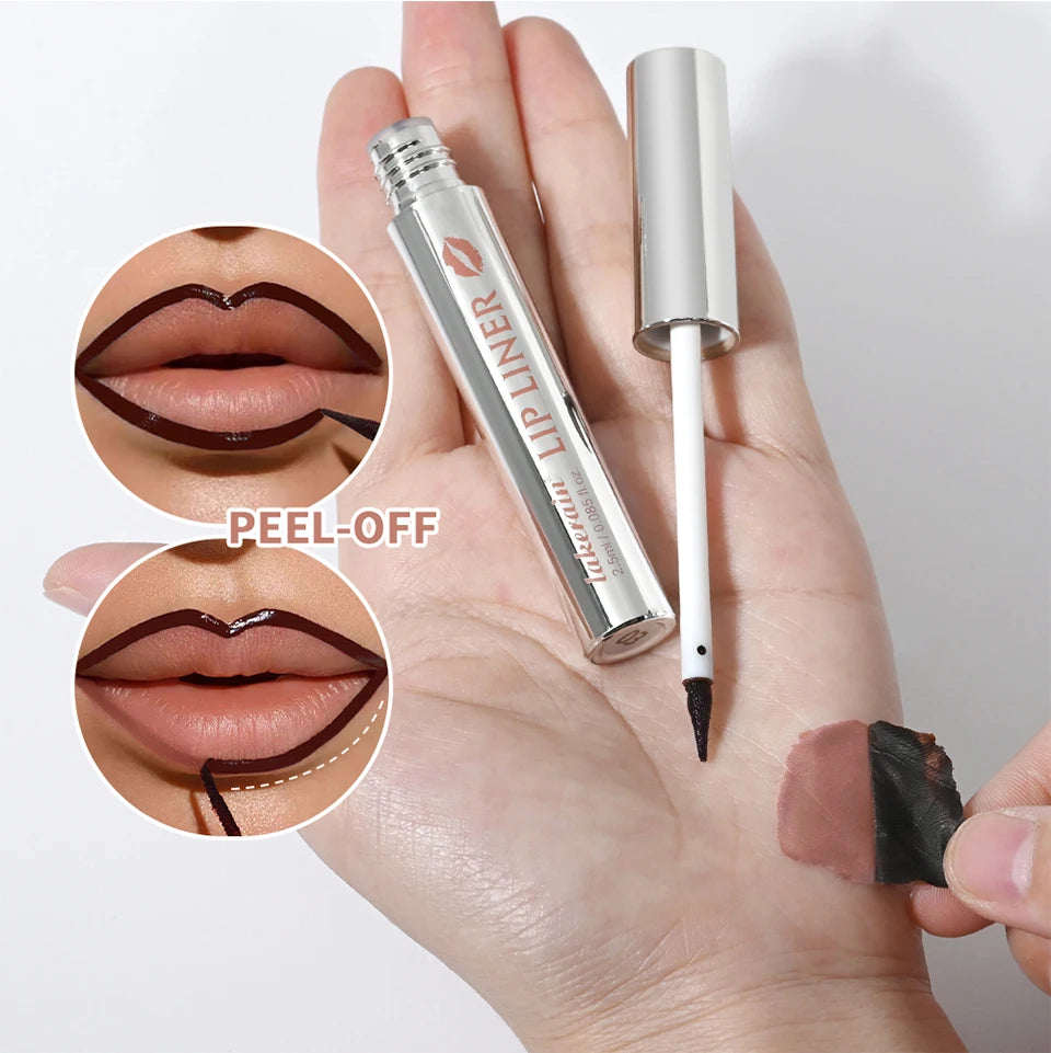 Waterproof Peel-Off Lip Liner for Long-Lasting Smudge-Proof Color