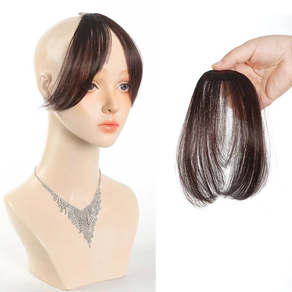 Clip-In Synthetic Hair Bangs for Women with Natural Side Fringes - 9