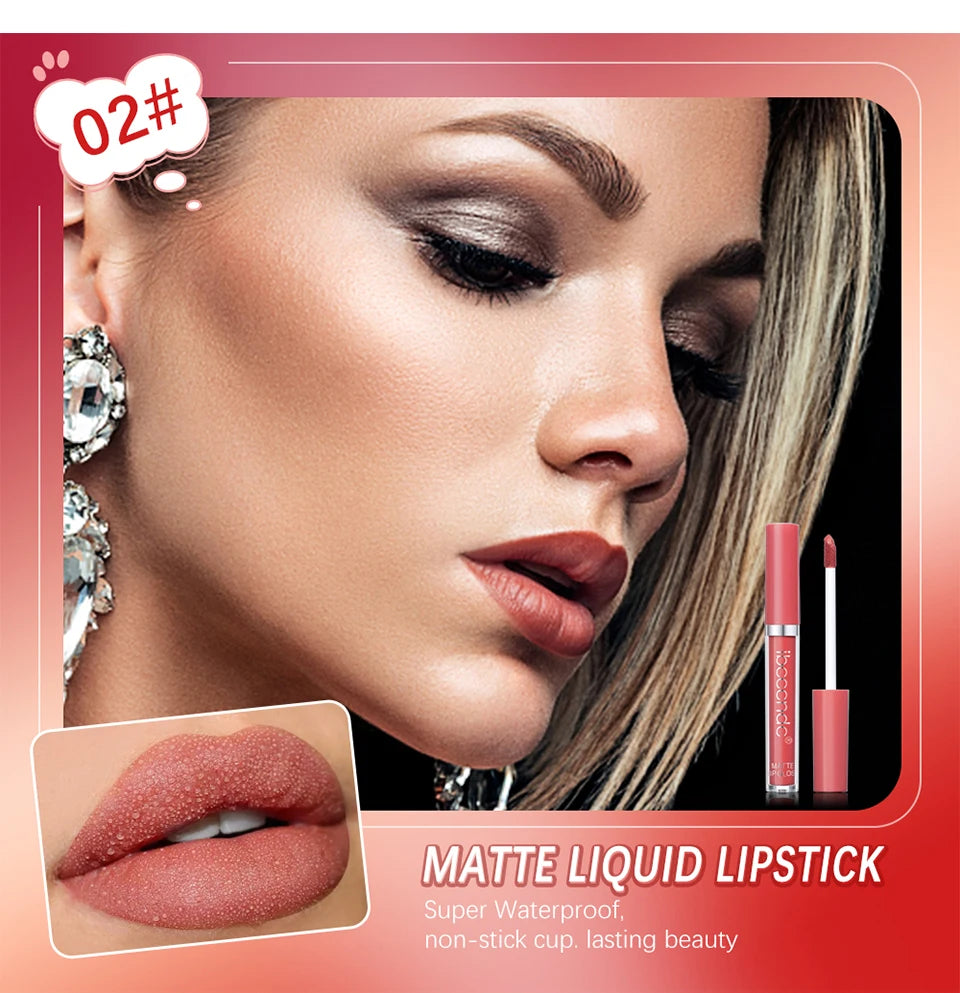 Waterproof Matte Liquid Lipstick for Long Lasting All Day Wear - 11