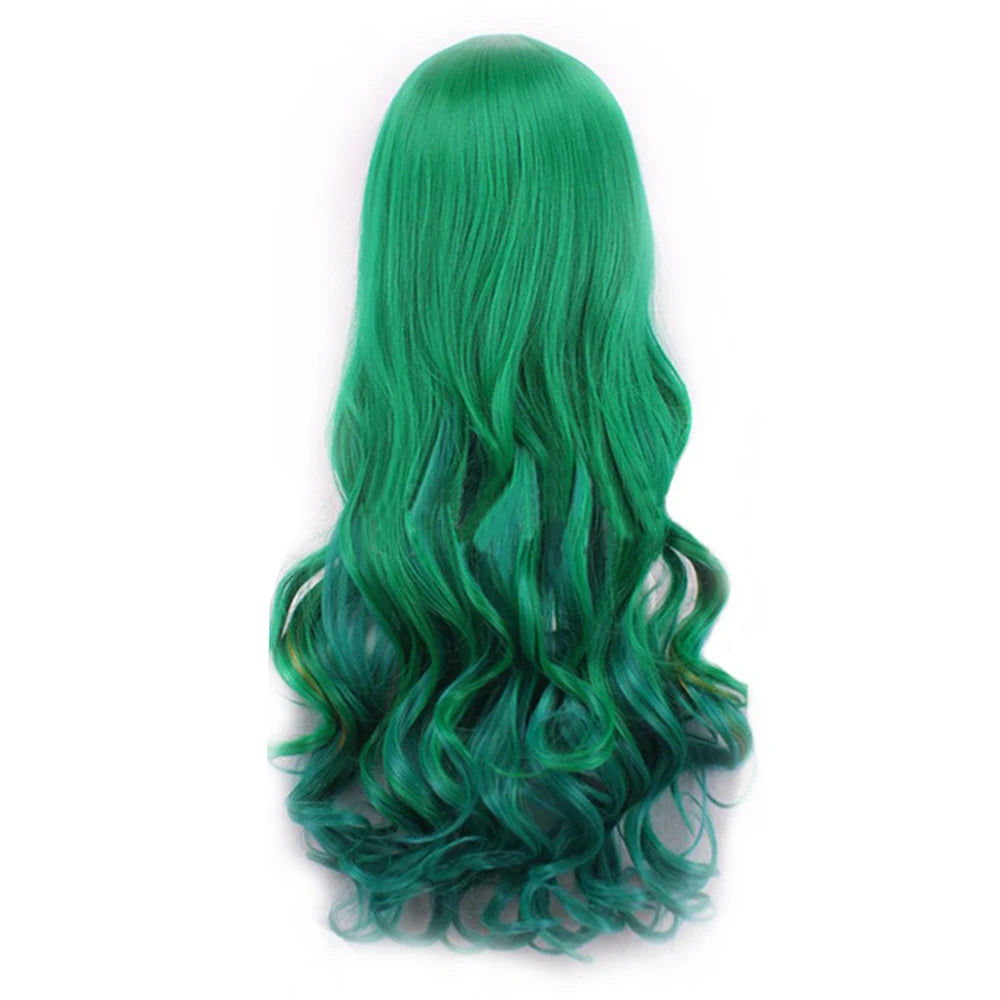 Long Wavy Synthetic Cosplay Wig with Bangs