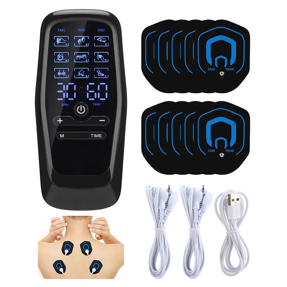Portable Electric TENS and EMS Muscle Stimulator for Pain Relief - 7