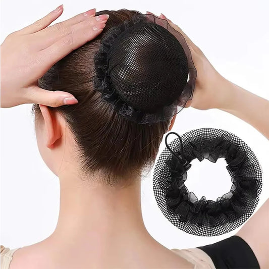 Elastic Lace Hair Bun Cover for Neat Professional Hairstyles