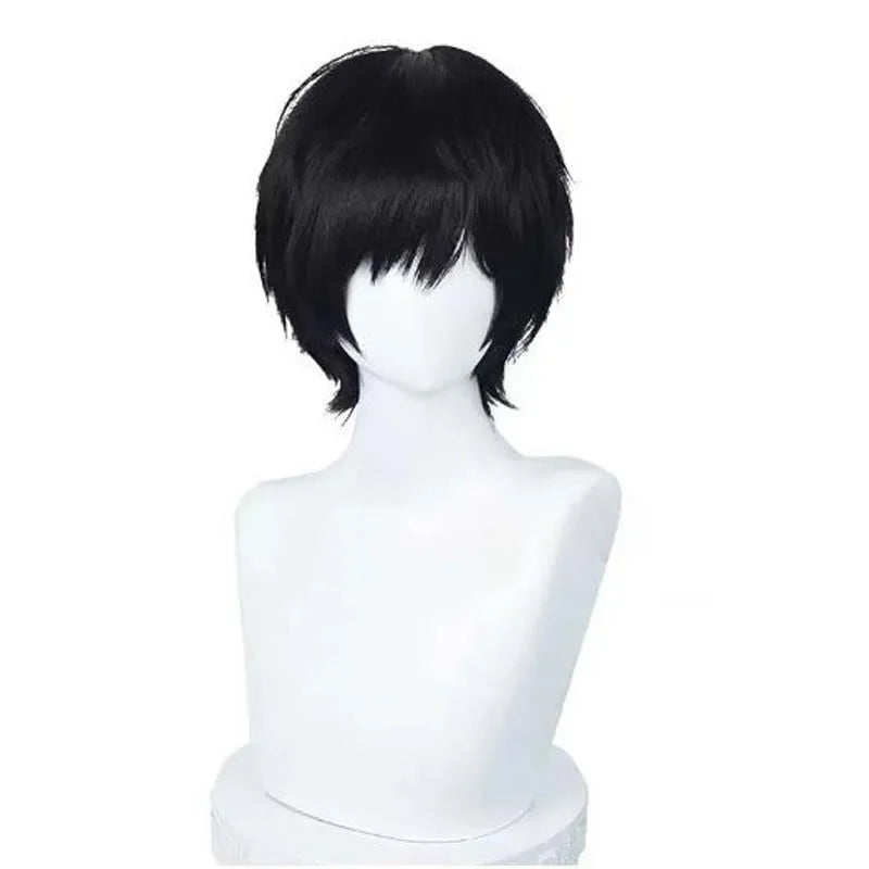 Short Black Anime Character Cosplay Wig - 5