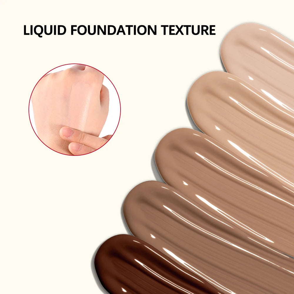 Long-Lasting Matte Liquid Foundation for Flawless Poreless Skin - 5