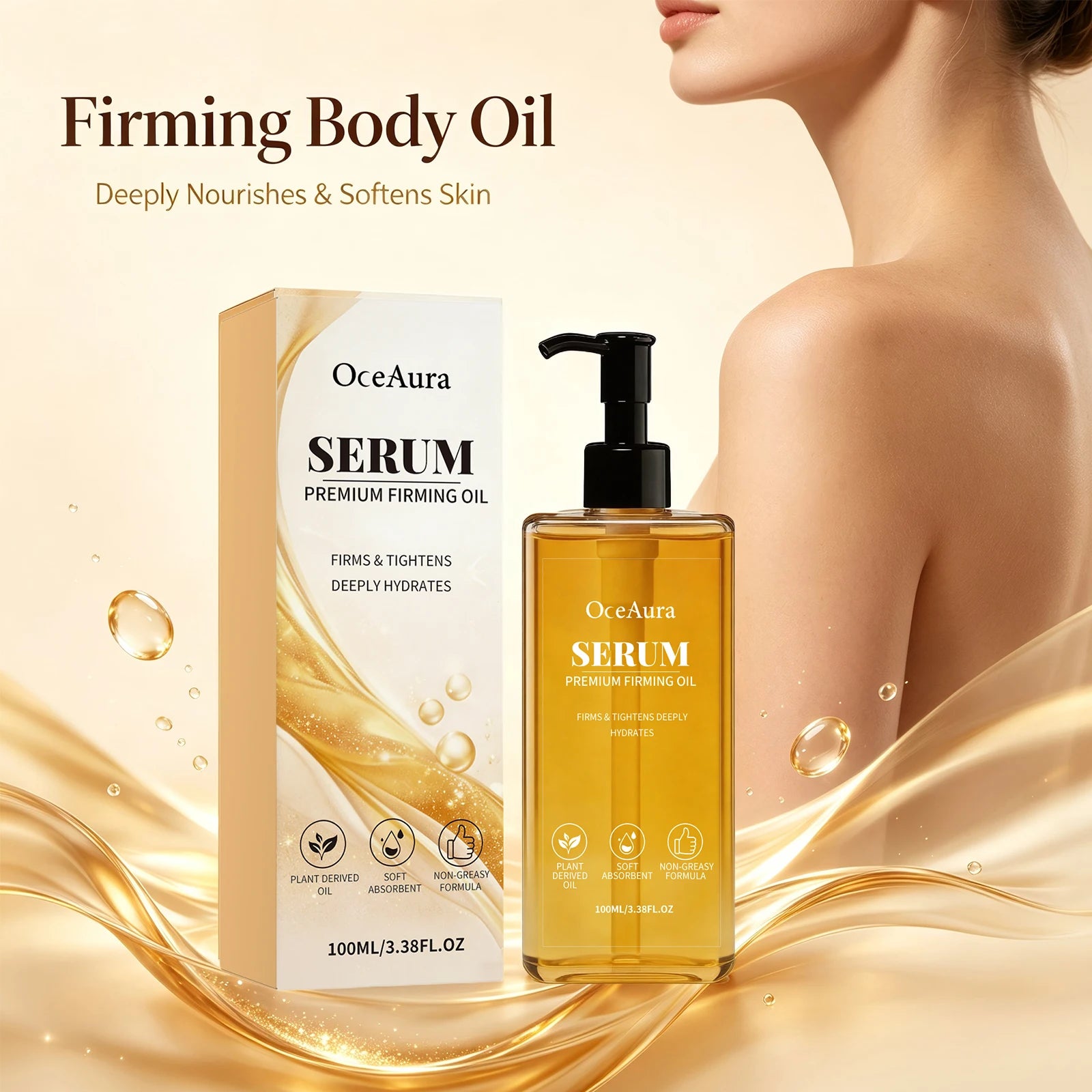 Firming Body Oil for Skin Tightening and Hydration - 5
