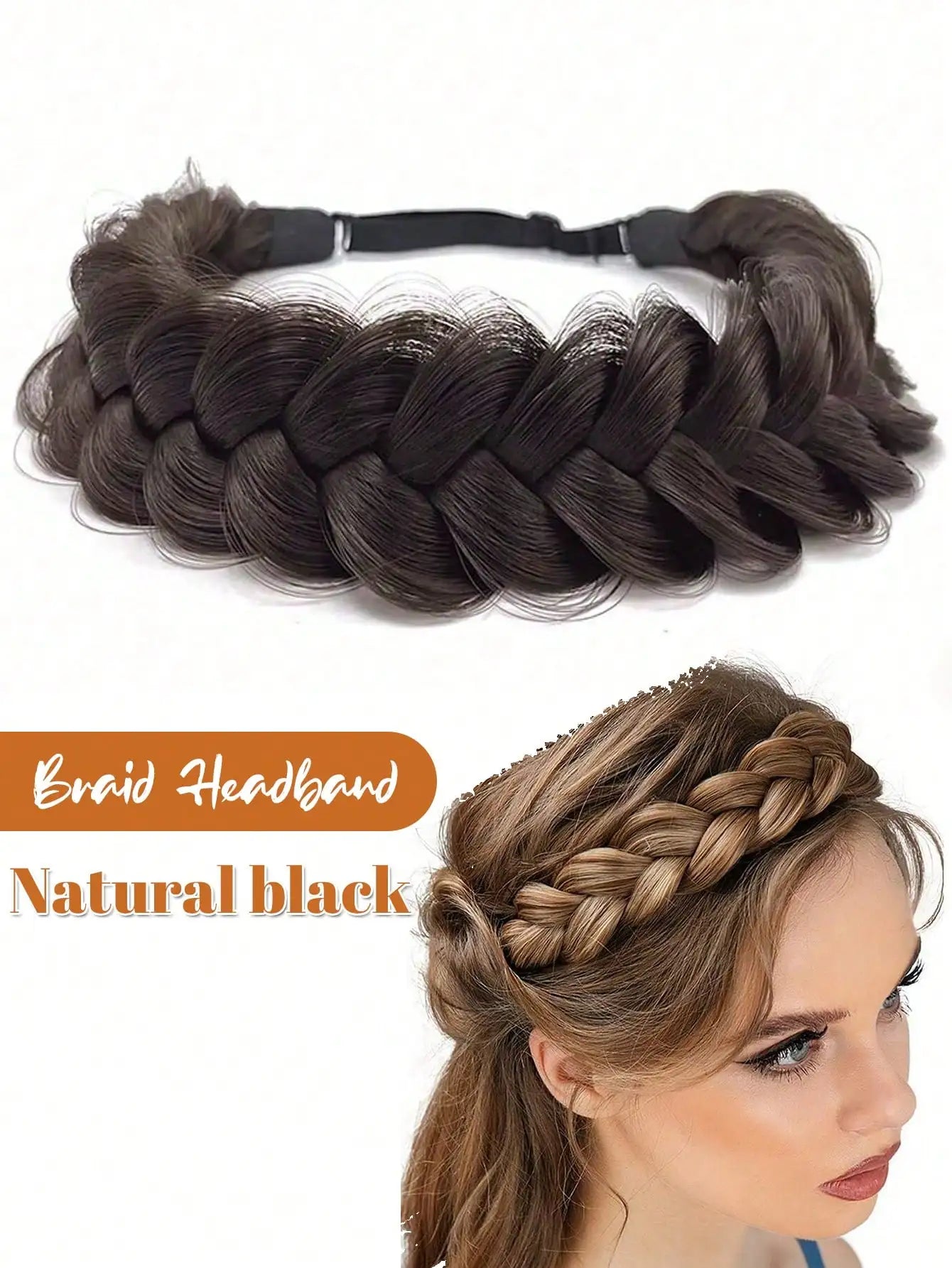 Braided Synthetic Hair Headband for Women and Girls - 26