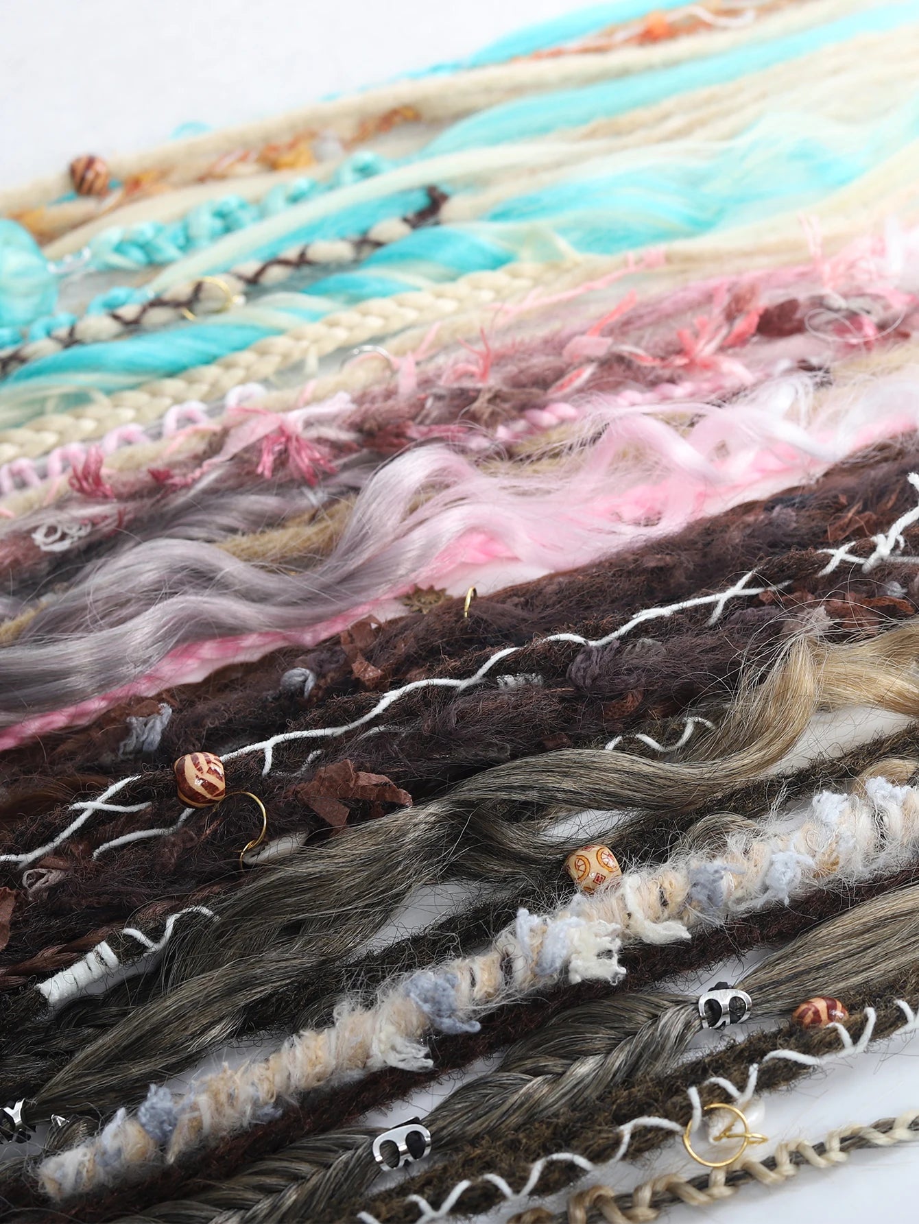 24" Boho Viking Dreadlock Ponytail Extension - 14