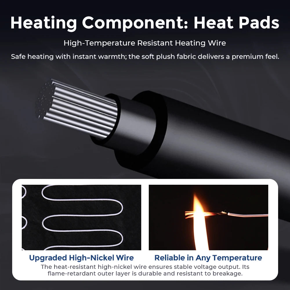 Heated Lambswool Car Seat Cushion for Cold Weather Driving