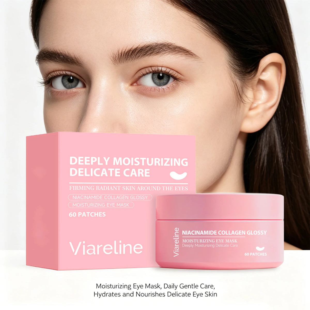 Niacinamide Collagen Eye Mask Patches for Dark Circles and Puffiness