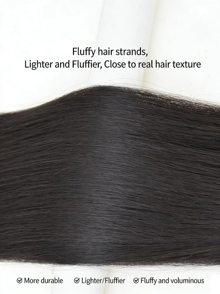 24-Inch Straight Clip-In Hair Highlights for Parties - 3