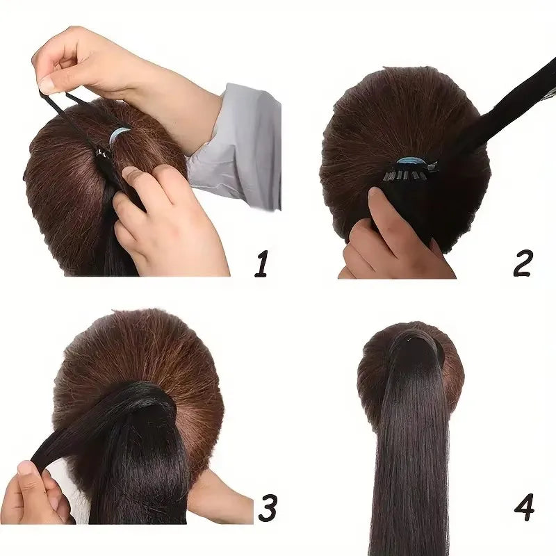 22-Inch Long Straight Synthetic Ponytail Extension