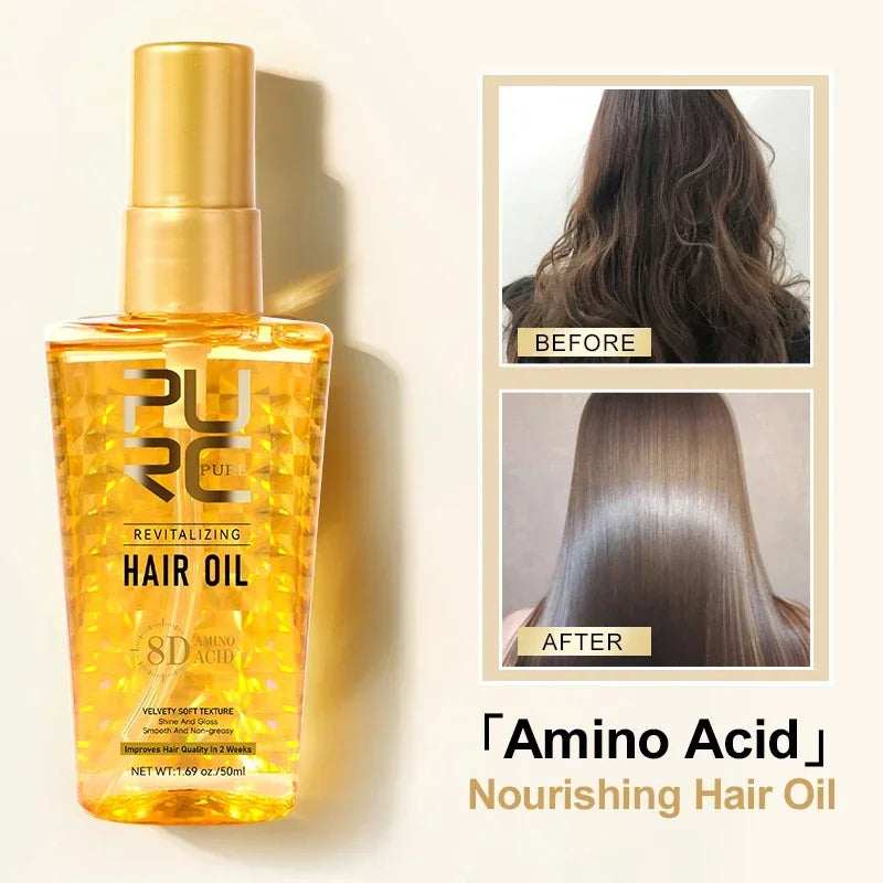 Amino Acid Revitalizing Hair Oil for Smooth and Frizz-Free Shine