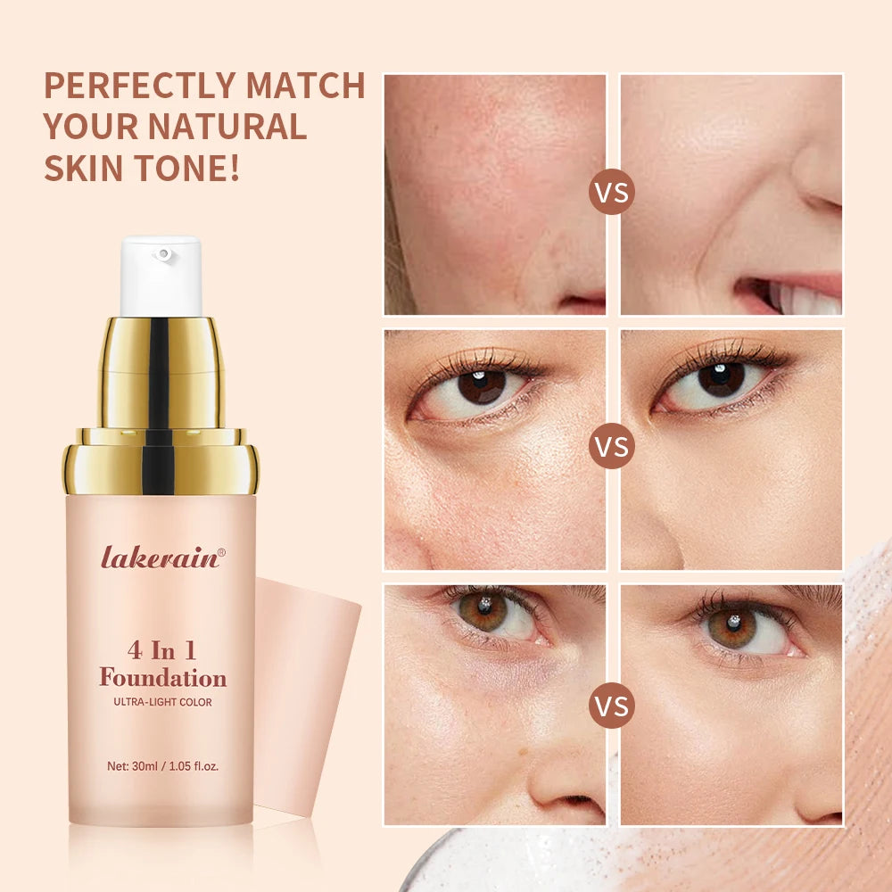 4-in-1 Color Changing Moisturizing Foundation with SPF 30+ - 2