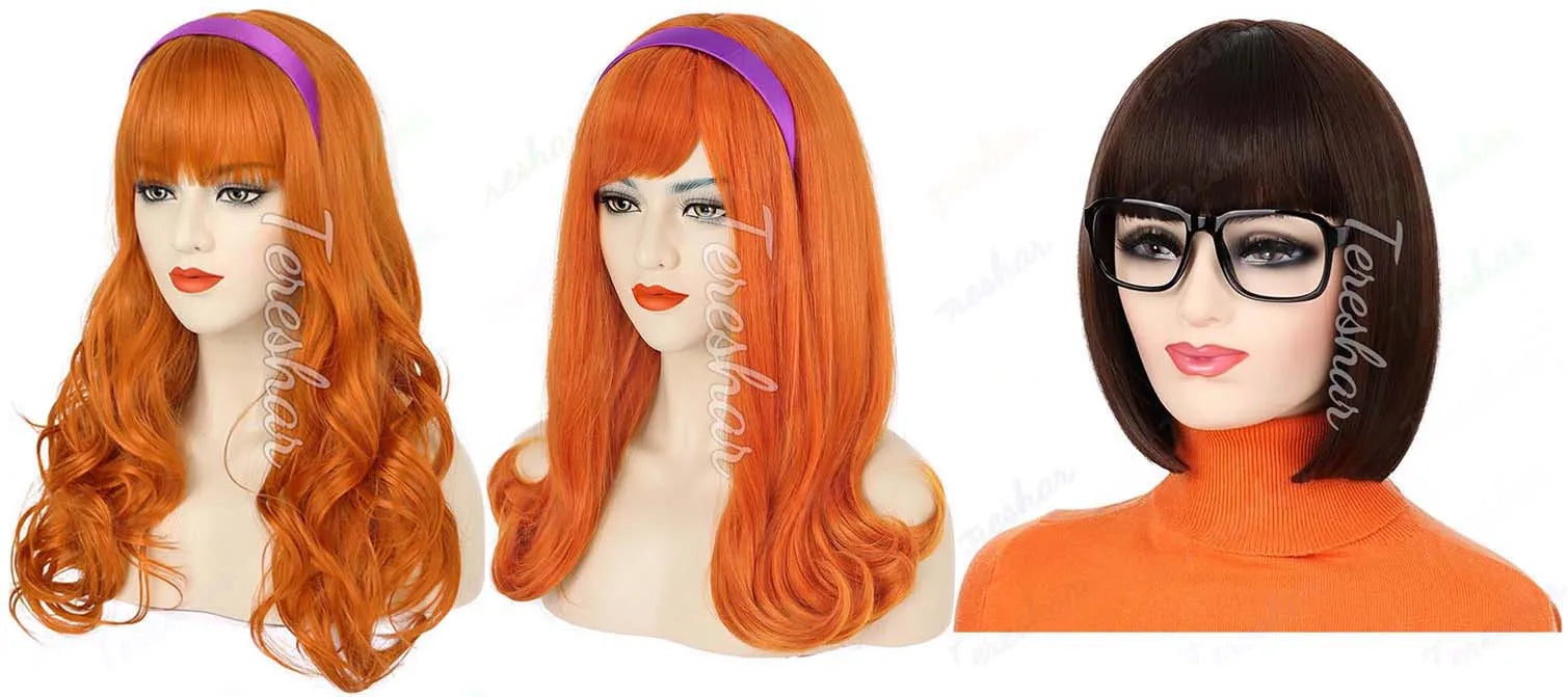 Character Cosplay Costume Wig Set for Halloween and Themed Parties - 7