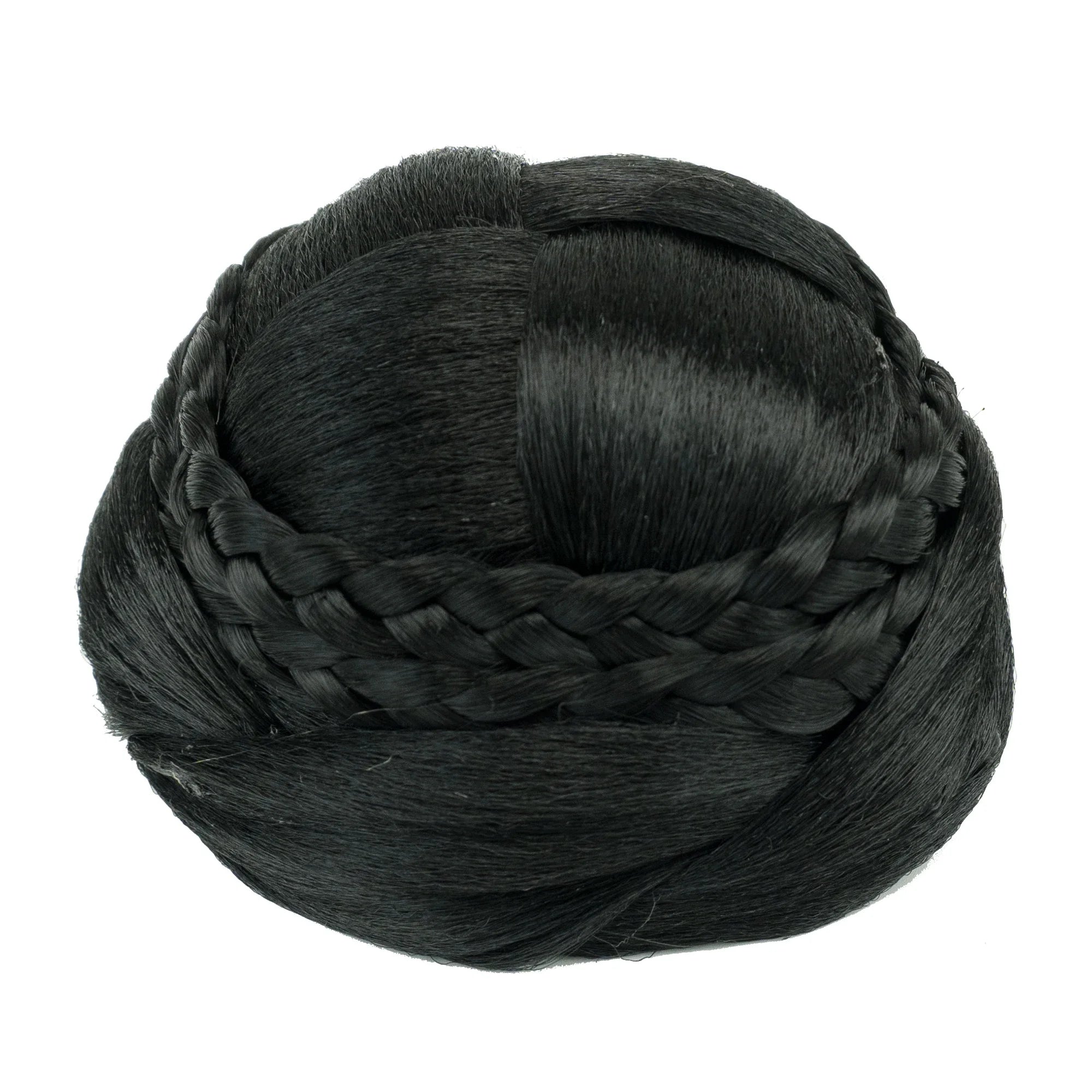 Handmade Braided Chignon Hair Bun Extension for Elegant Updos - 10