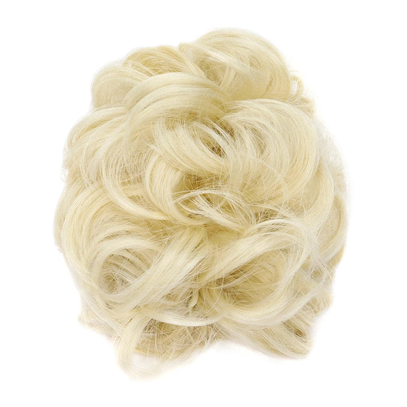 Messy Curly Hair Bun Claw Clip Extension for Instant Voluminous Updo