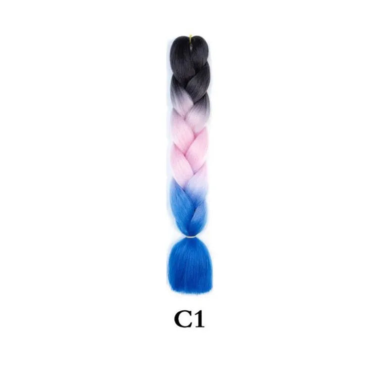24-Inch Synthetic Jumbo Braiding Hair Extensions for Twist Crochet Braids - 16