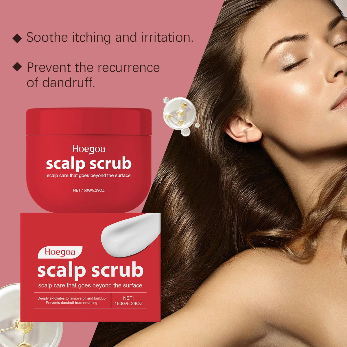 Deep Cleansing Scalp Exfoliator for Dandruff Relief and Oil Control