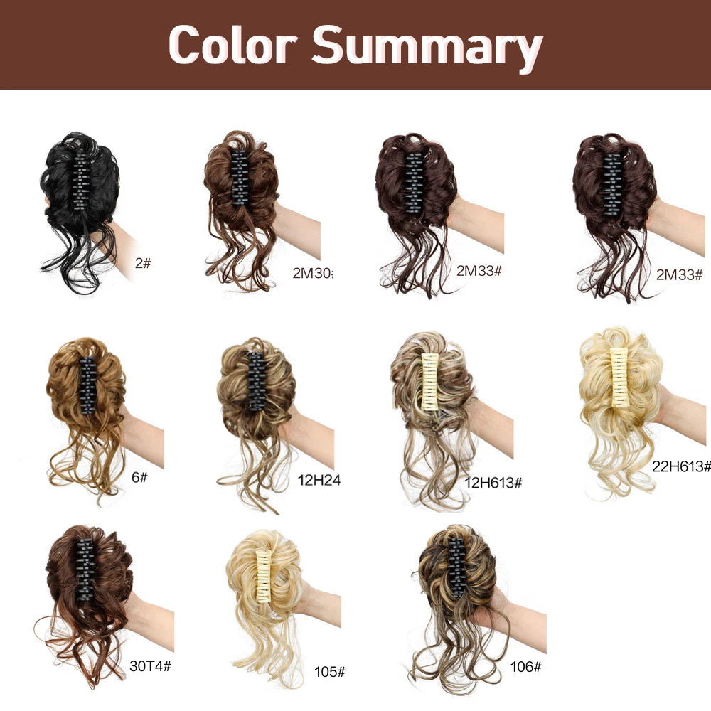 8-Inch Curly Claw Clip Ponytail Hair Extension for Instant Volume