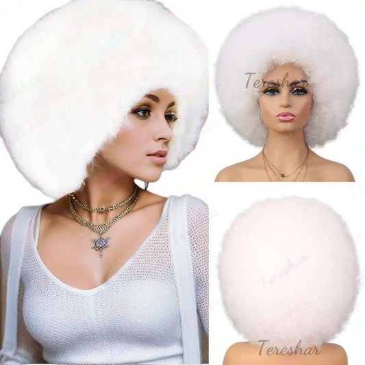 Short Kinky Curly Afro Wig for Cosplay and Parties