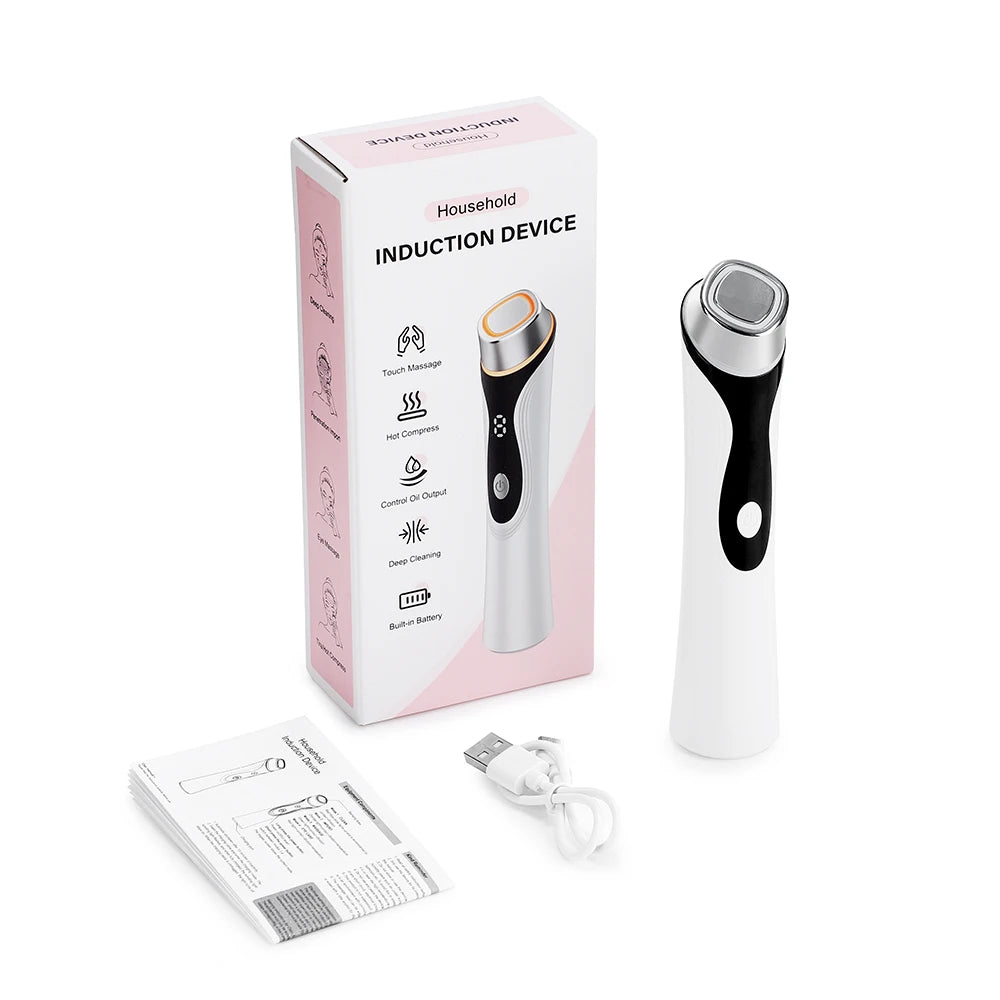 4-in-1 Facial Massager and LED Skin Lifting Tool for Deep Pore Cleansing