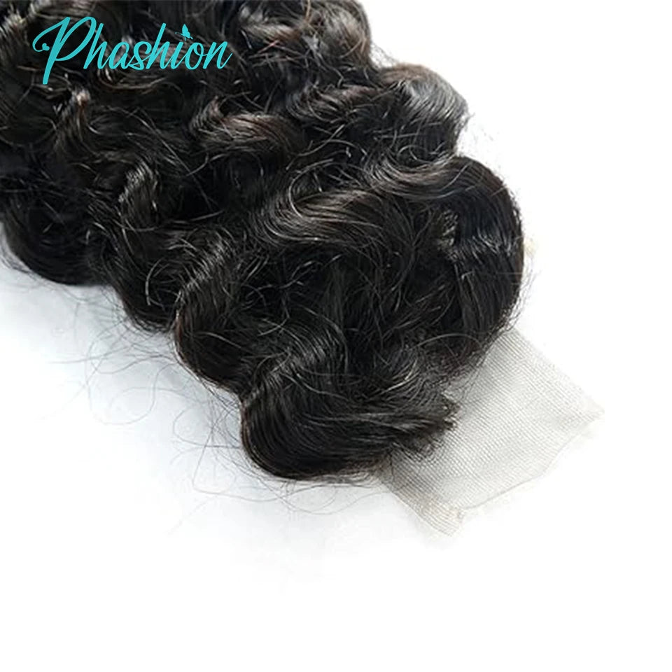 Water Wave Human Hair Lace Closure for Natural Styling - 4