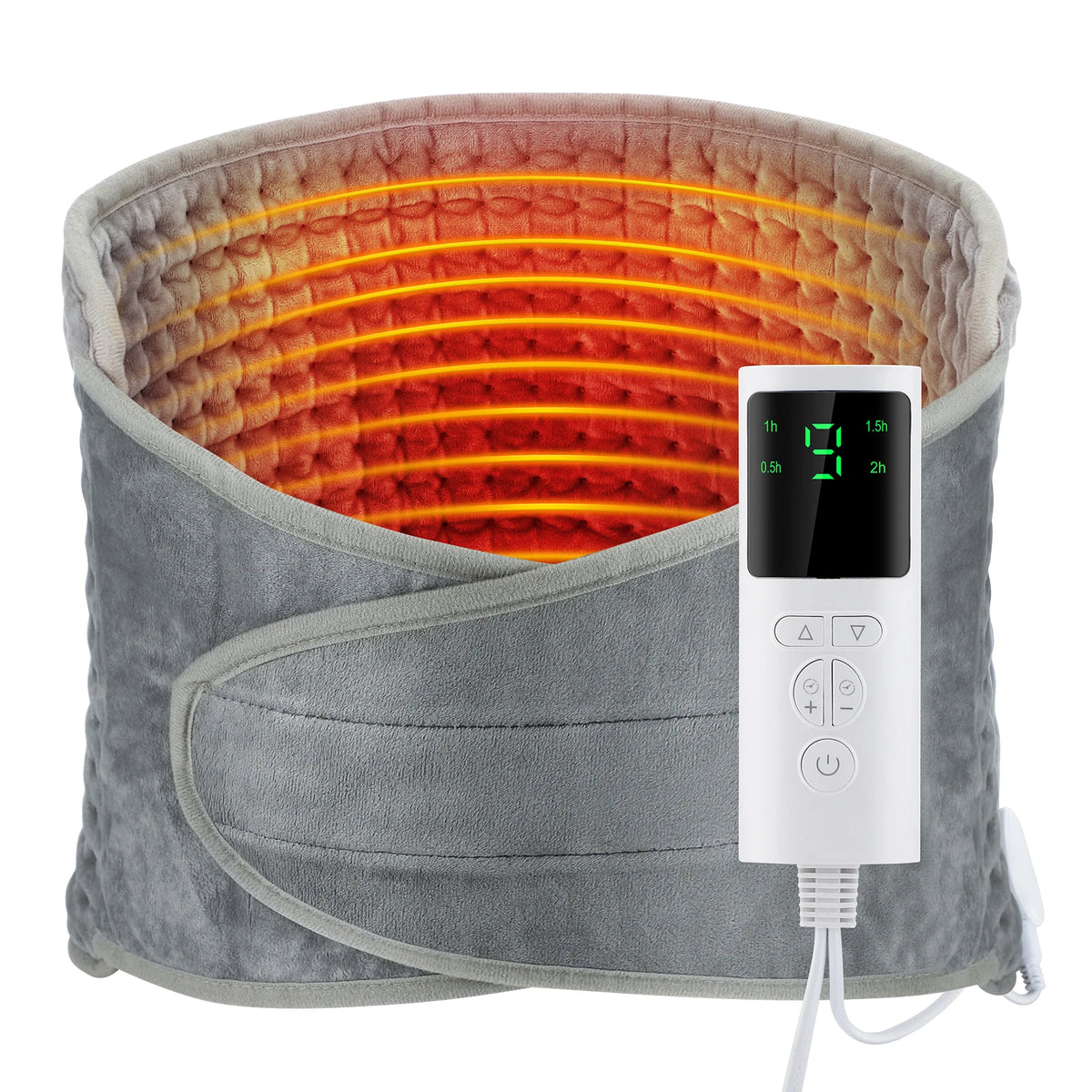 Electric Heated Lumbar Support Belt for Back Pain and Muscle Relief