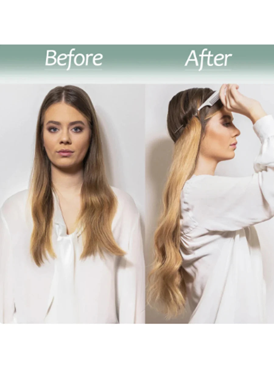 Invisible Halo Wire Hair Extensions for Voluminous Wavy Hair - 7