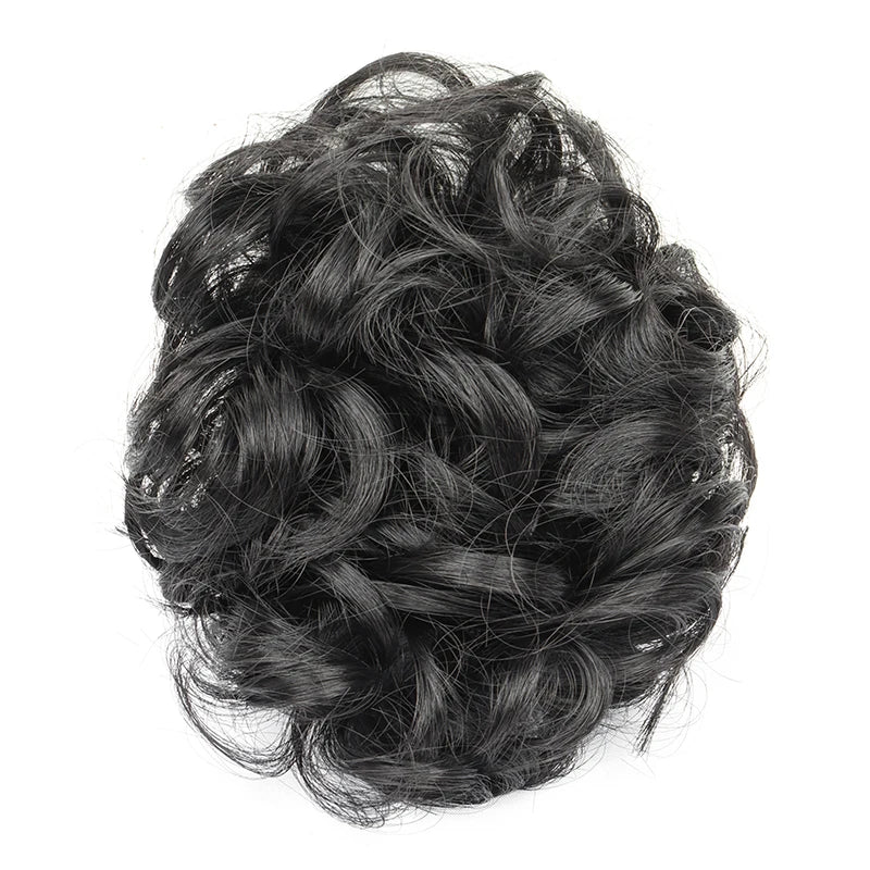 Messy Curly Hair Bun Claw Clip Extension for Instant Voluminous Updo