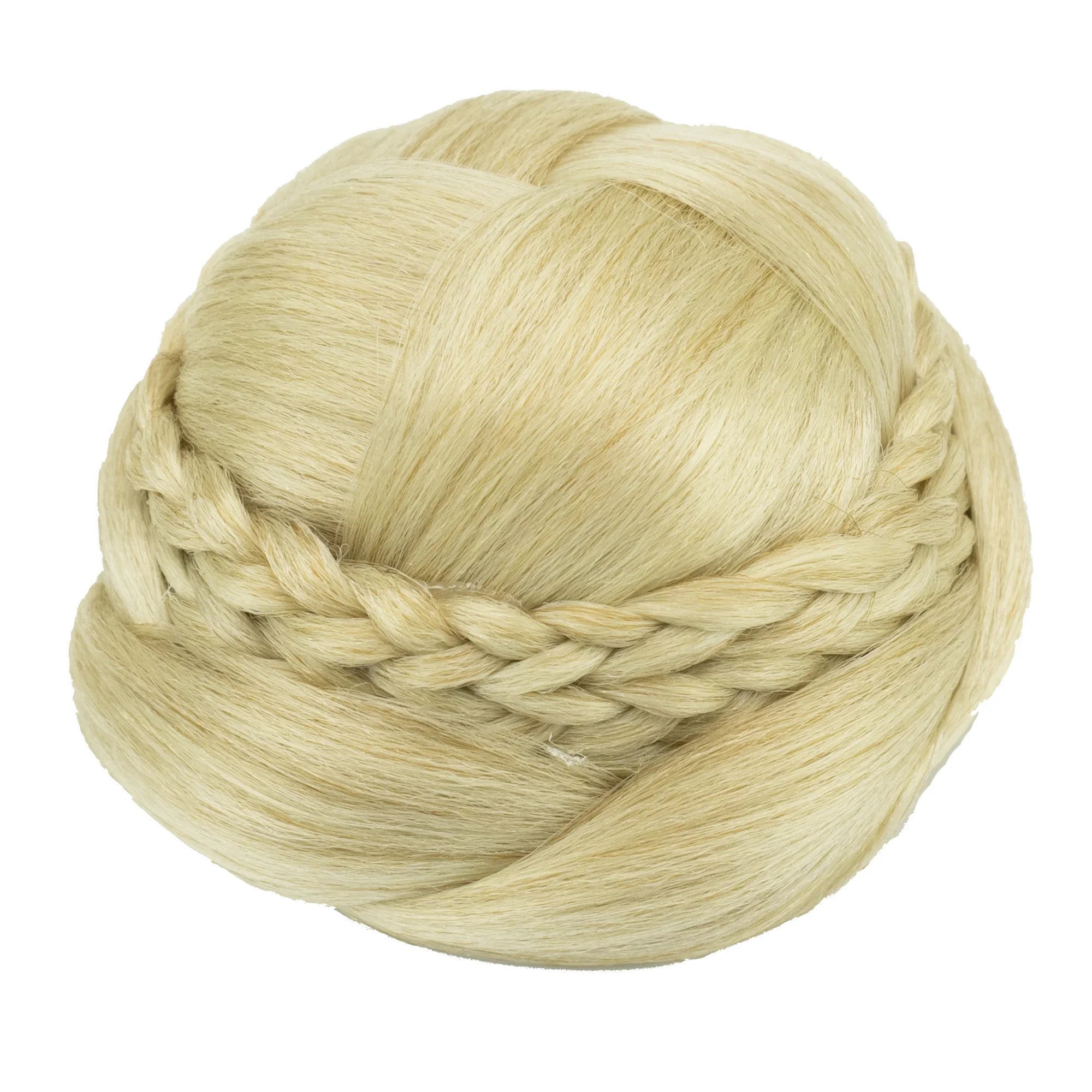 Handmade Braided Chignon Hair Bun Extension for Elegant Updos - 14