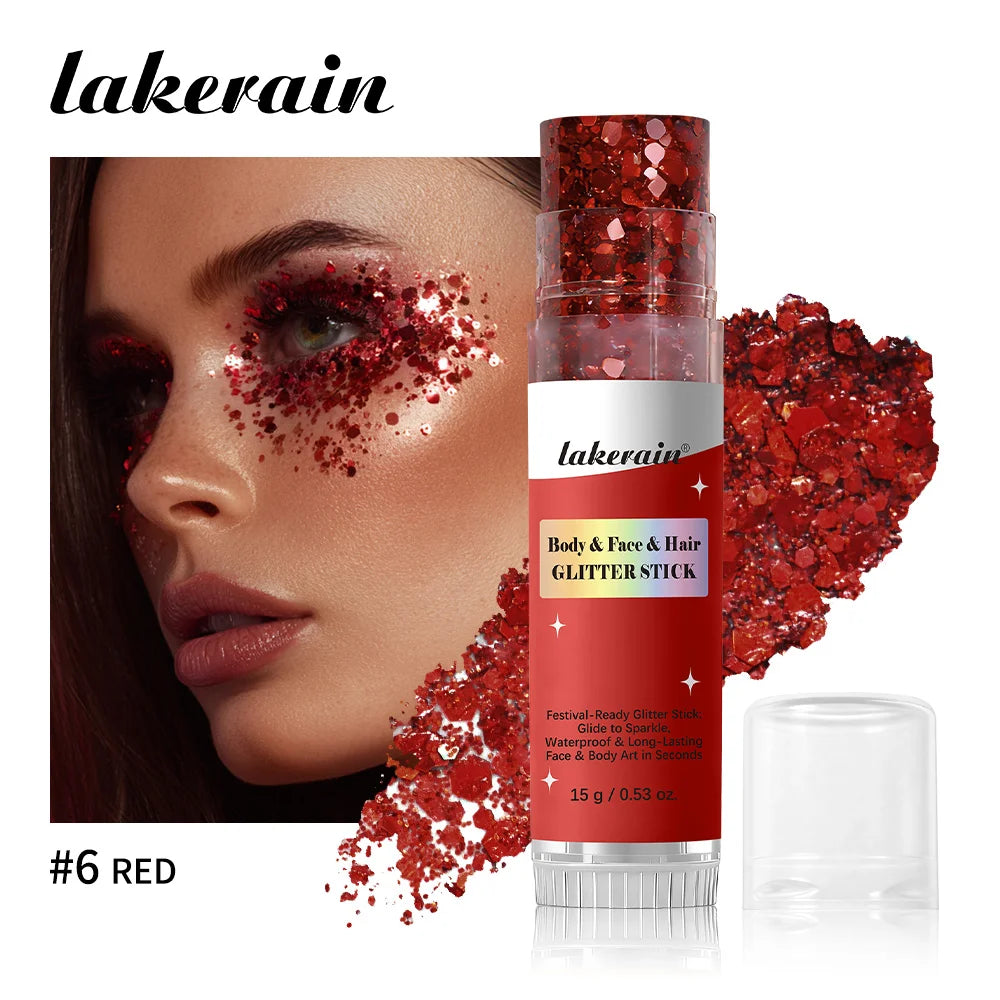 Shimmer Glitter Balm Stick for Face, Hair and Body Makeup - 25